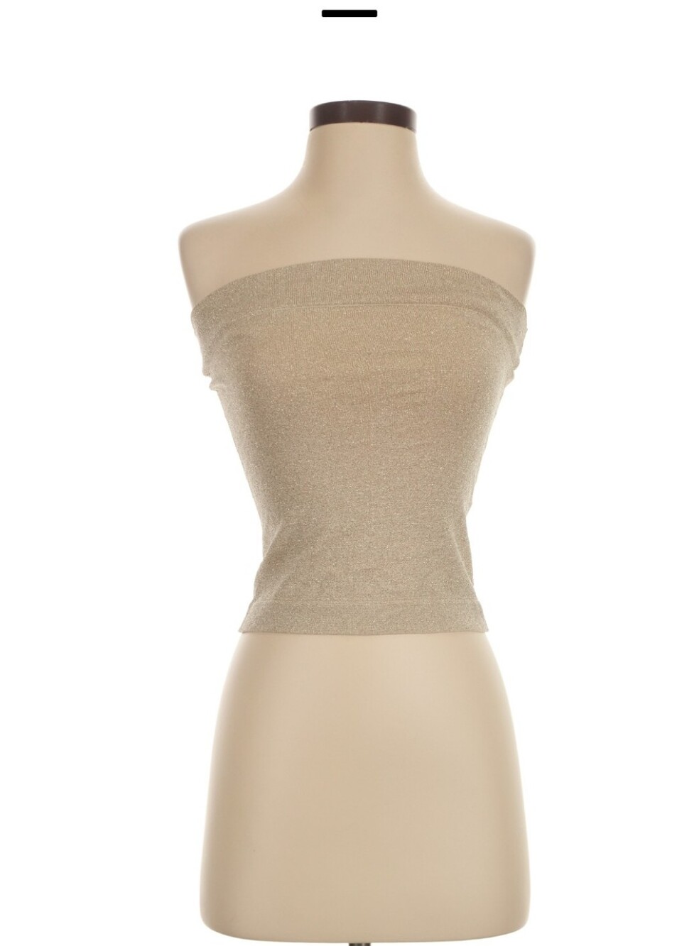 Express SILK Metallic Gold Tube Sweater knit